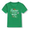 My Grandma Love Me To The Moon and Back Print Funny Kids T Shirt Toddler Unisex Short Sleeve T-shirt Fashion Boy Girl Streetwear
