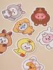 BT21 BABY Пушистый набор наклеек (7 шт.)