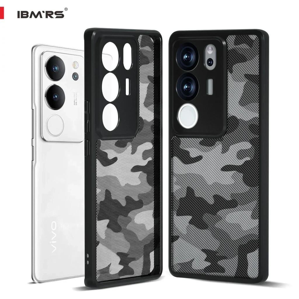 (Comes with Wrist strap)IBMRS for Vivo V29 Pro Case, Military-Grade Protection, Yellowing Resistant, Scratch-Resistant Back,Classic Series, Clear Camo