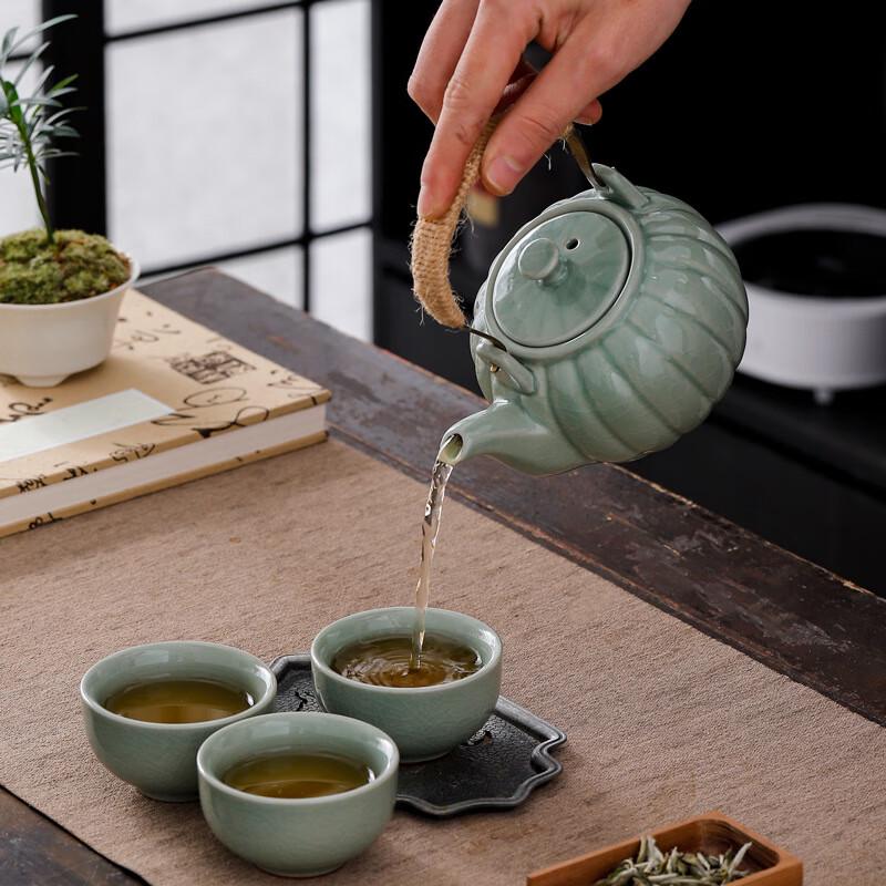 Tao Zhide Ge Kiln Ceramic Kung Fu Tea Set
