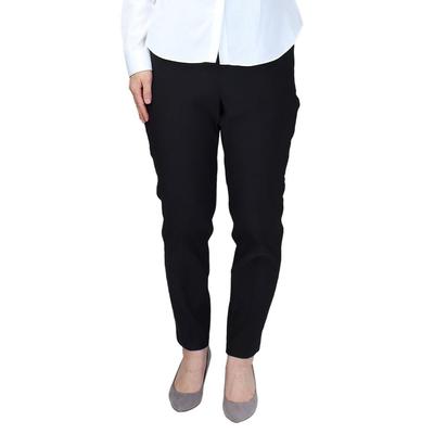 Эластичные офисные брюки [ALL-IN-FOR J.P.C.] женские, стрейч, пояс, повседневные, офисный/OL стиль, Sun-ux-pnt-1946-alf-L-lepa-Черный
