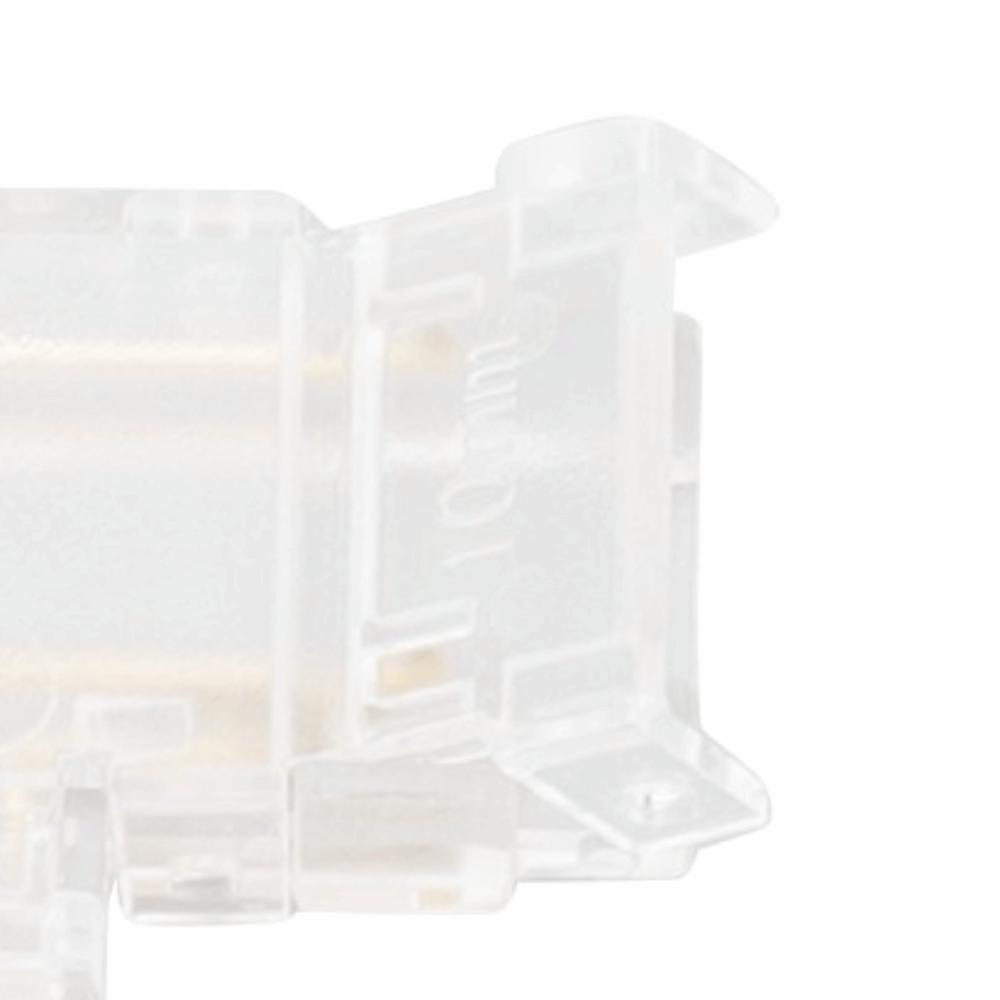 8pcs Transparent COB Connector Solderless L Shaped Connector For Double Color LED Strips