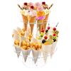 Ice Cream Cone Holder Sushi Roll Rack 24 Holes Organize Display Stand Waffle for Home