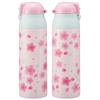 Skater Mug Bottle, Cherry Blossom Pattern, Comfortable, 500ml, Insulated, Stainless Steel Water Bottle, SDPC5-A