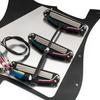 Musiclily Pro-SE ST-DPHA SSS Pre-Wired Pickguard with Alnico 5 Single-Coil Size Humbuckers for Strat Electric Guitar Black Zebra Pickups