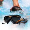 Взрослые очки для плавания с прозрачными линзами, большая оправа, мужские и женские, без протекания, антизапотевающие, с защитой от УФ-лучей