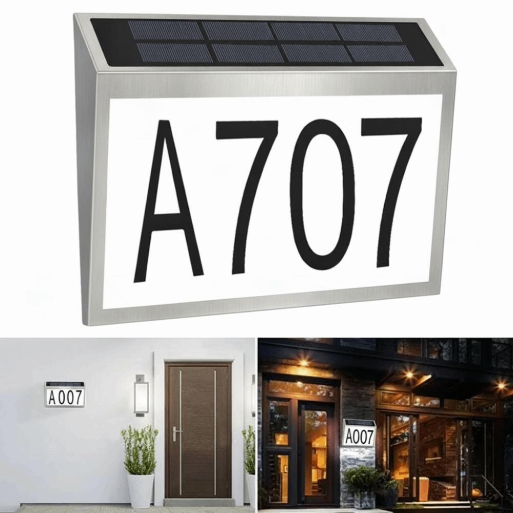 Durable Solar LED House Number Waterproof LED Exterior Fence Lamps Villa Hotel