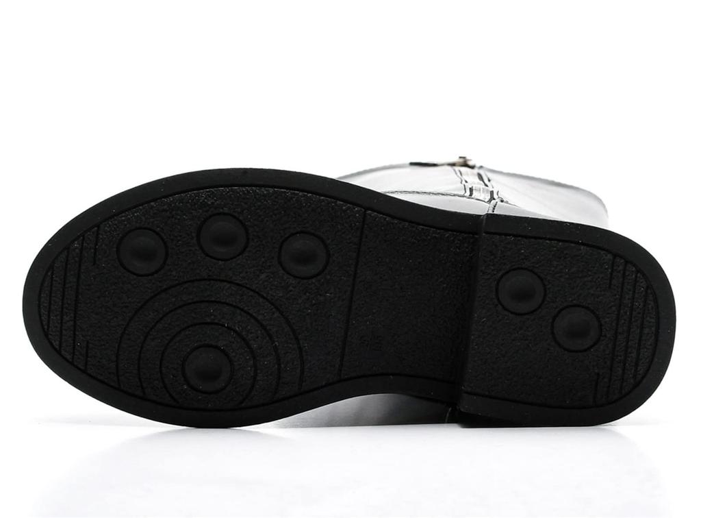 PPXID Boots with Side Easy To Put On and Take Comfortable To Walk Perfect for and Casual Size Girls' Knee-High Zipper, Off, Water-Repellent, In,