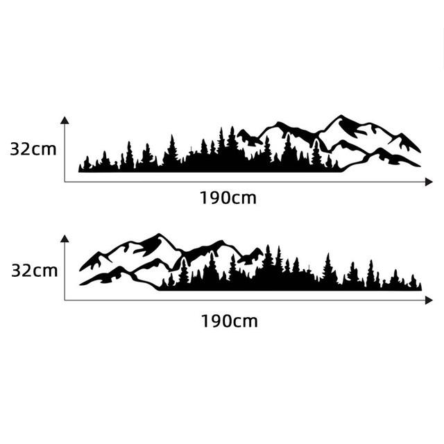 Автомобильные наклейки и наклейки лесной компас наклейка для автомобилей внедорожник RV Camper Offroad авто боковой декор кузова виниловая наклейка