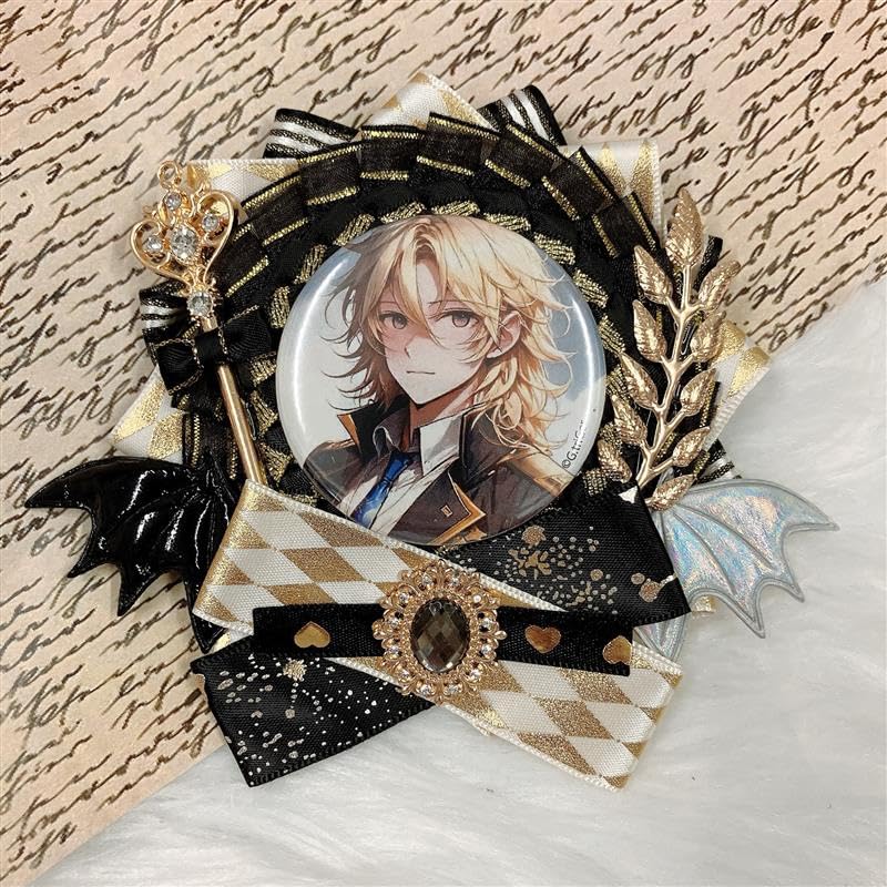 G триггер Ита Розетка для Can Winged Ita Bag Ручной работы Черные значки, Розетка, Дьявол, 57мм, 58мм, Украшение, Розетка, Лента,