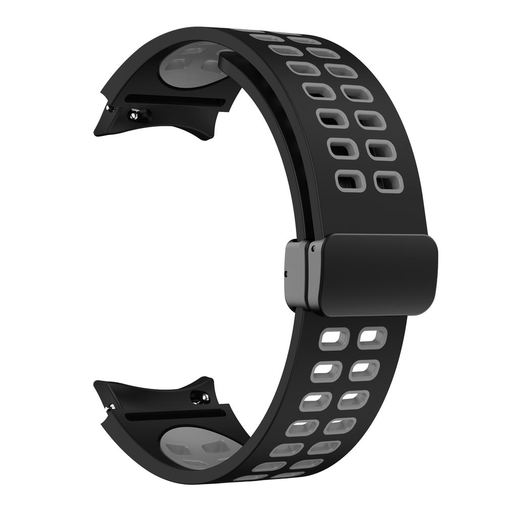 Магнитная D-пряжка Силиконовый ремешок Для Samsung Galaxy Watch 6 5 4 Серии Спортивный ремешок Для Galaxy Watch 45 44 40/Classic 47 46 43 42