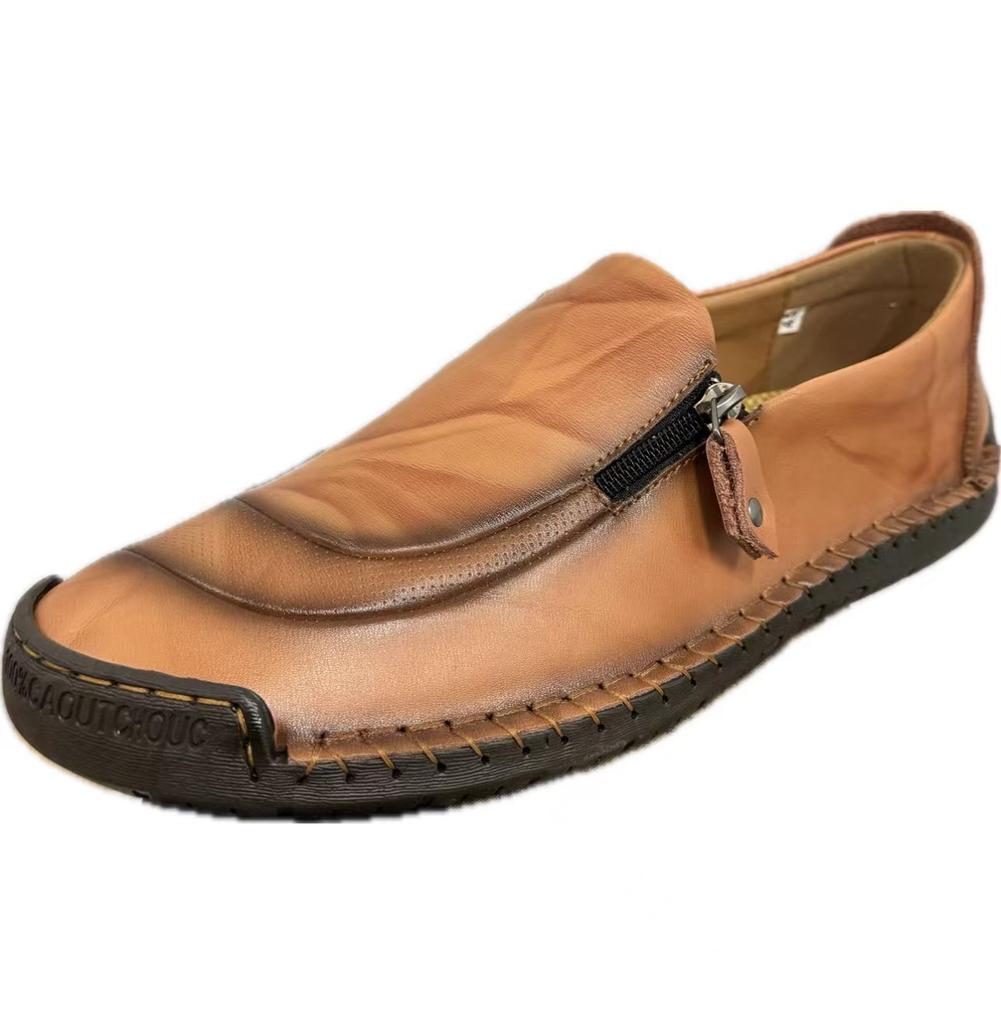 Большие размеры, осенние новые мужские кожаные туфли, натуральная кожа, мужские туфли для вождения, повседневная мужская обувь, деловая обувь