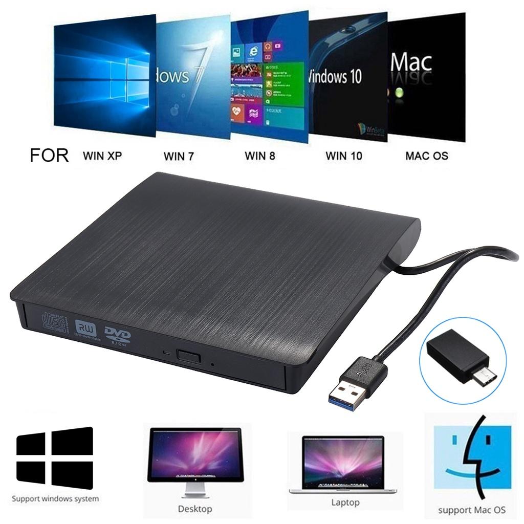 Внешний USB 3.0 Type-C Высокоскоростной DL DVD RW Пишущий привод CD Пишущий привод Тонкий Портативный Оптический привод 138x135x19ММ