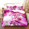 Улыбнитесь, PreCure! Комплект постельного белья Single Twin Full Queen King Size Bed Set Adult Kid Bedroom Duvetcover Sets Anime Parure de lit Bed