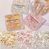 Mixed 3D Irregular Nail Art Abalone Seashell Slices,Colorful Nail Art for Shell Piece UV Gel Flake Mermaid Nail Sequins