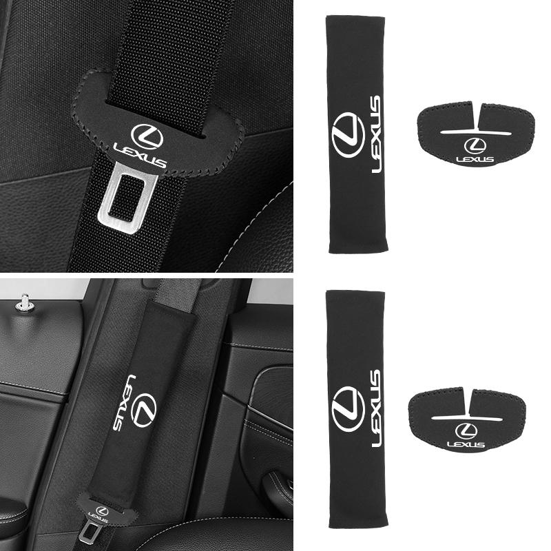 Car Seat Belt Protector Cover Safety Belt Shoulder Pad Accessories For Lexus F SPORT ES ES300 GS IS GS200 LS LX570 RX300 IS250 L Y33
