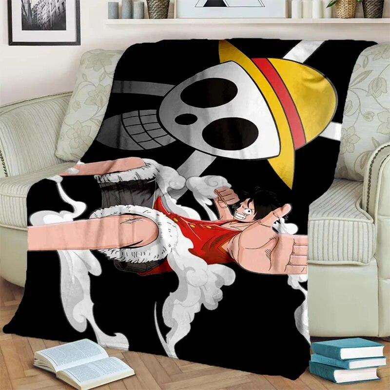 Цельное легкое фланелевое одеяло из японского аниме, универсальное одеяло для праздничного подарка, теплые и мягкие одеяла на все сезоны