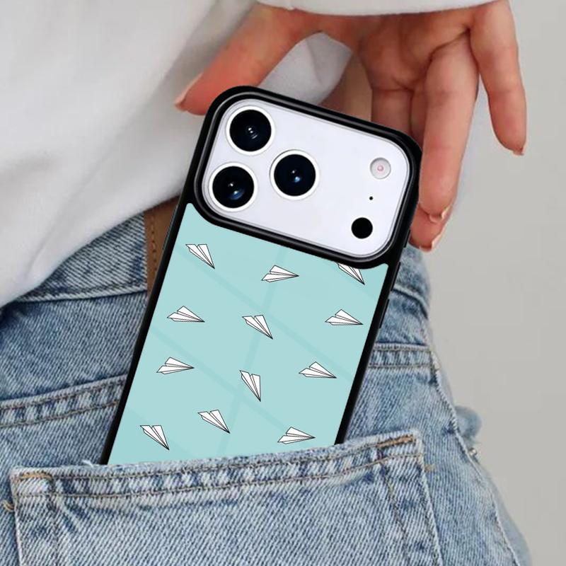 Бумажный самолетик 'Путешествуй по миру' Чехол для телефона для iPhone 17ProMax 12 13 14 15 16e 17 Pro Max Plus Air Cover