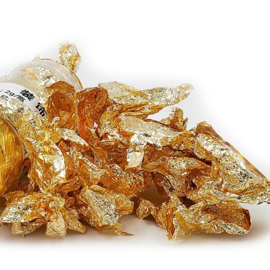 4шт 2г Еда Десерт Золотая Серебряная Фольга Крем Торт Лед Выпечка Украшения