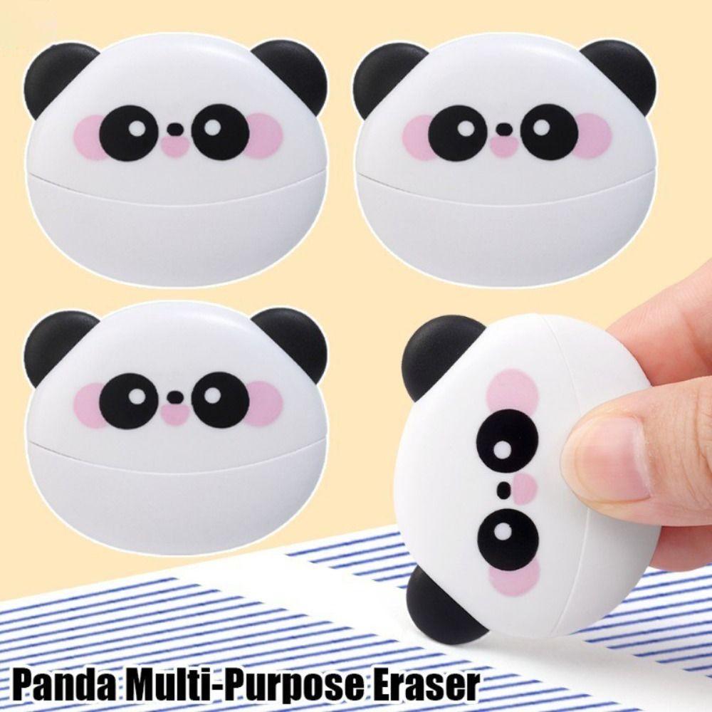 Two-headed Panda Rubber Traceless Writing Correction Tool Kawaii Heat Eraser