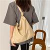 Простая женская большая сумка с мягкой лицевой стороной 2025 лето новая ретро мода трендовая большая вместимость однотонная на плечо мессенджер