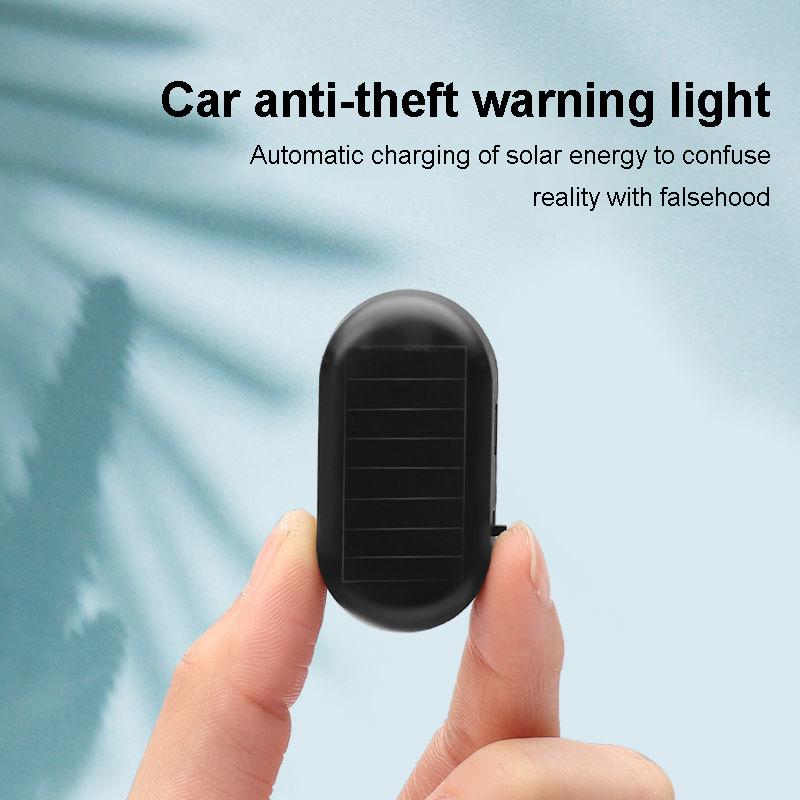 Автомобильный мини-светодиодный предупреждающий фонарь предотвращает столкновение сзади, светодиодный стробоскоп на солнечной энергии, противоугонная мигающая лампа для мотоциклов