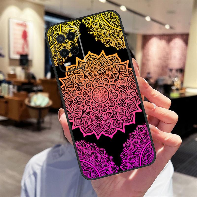 Чехол-мандала для Oppo A94 A54 A40 A60 A80 A98 A78 A18 A38 A58 A16 A76 A96 A17 A77 A74 A57S A15