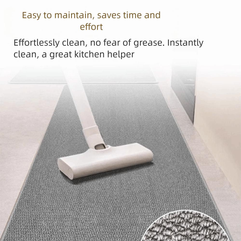 Мягкий кухонный коврик Длинный ковер Простой льняной плетеный коврик для ванной Кухонные принадлежности