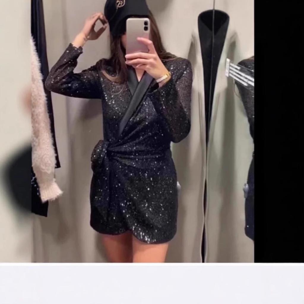 2025 Новое женское модное платье Independent Station с сексуальной талией, разноцветными пайетками, воротником и шнуровкой