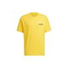 NEO Letter Print Casual Round Neck Short-Sleeve T-Shirt Men Tops Sunlight-Yellow HN4740
