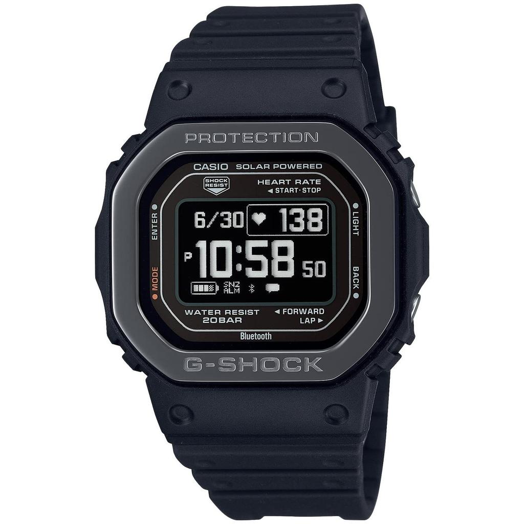 Casio G-Shock wristwatch G-SQUAD heart rate monitor Bluetooth model DW-H5600MB-1JR mens black.