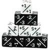 HDDais Счетчик кубиков D6 Кубики Белый +1/+1 и Черный -1/-1 Магия: Сбор и Другие Игры ККИ М...