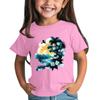 Children's Fashion Daily Printed Round Neck Short Sleeved Casual T-shirt Top