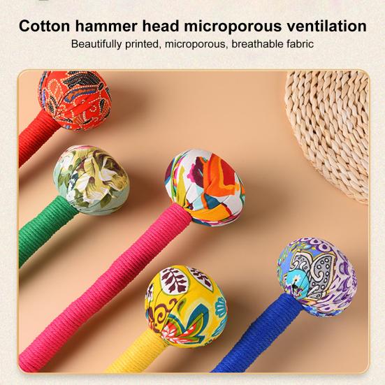 Lymphatic Drainage Hammer for Body Self-Massage Tool with Natural Mugwort Cassia Ginger Portable