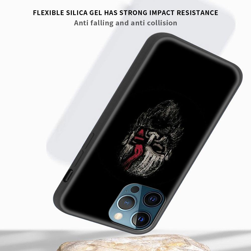Knights Templar Luxury Phone Case For iPhone 13 14 12 11 Pro MAX XR X SE XS 7 8 Plus Soft Silicone Black Matte Cover Fundas