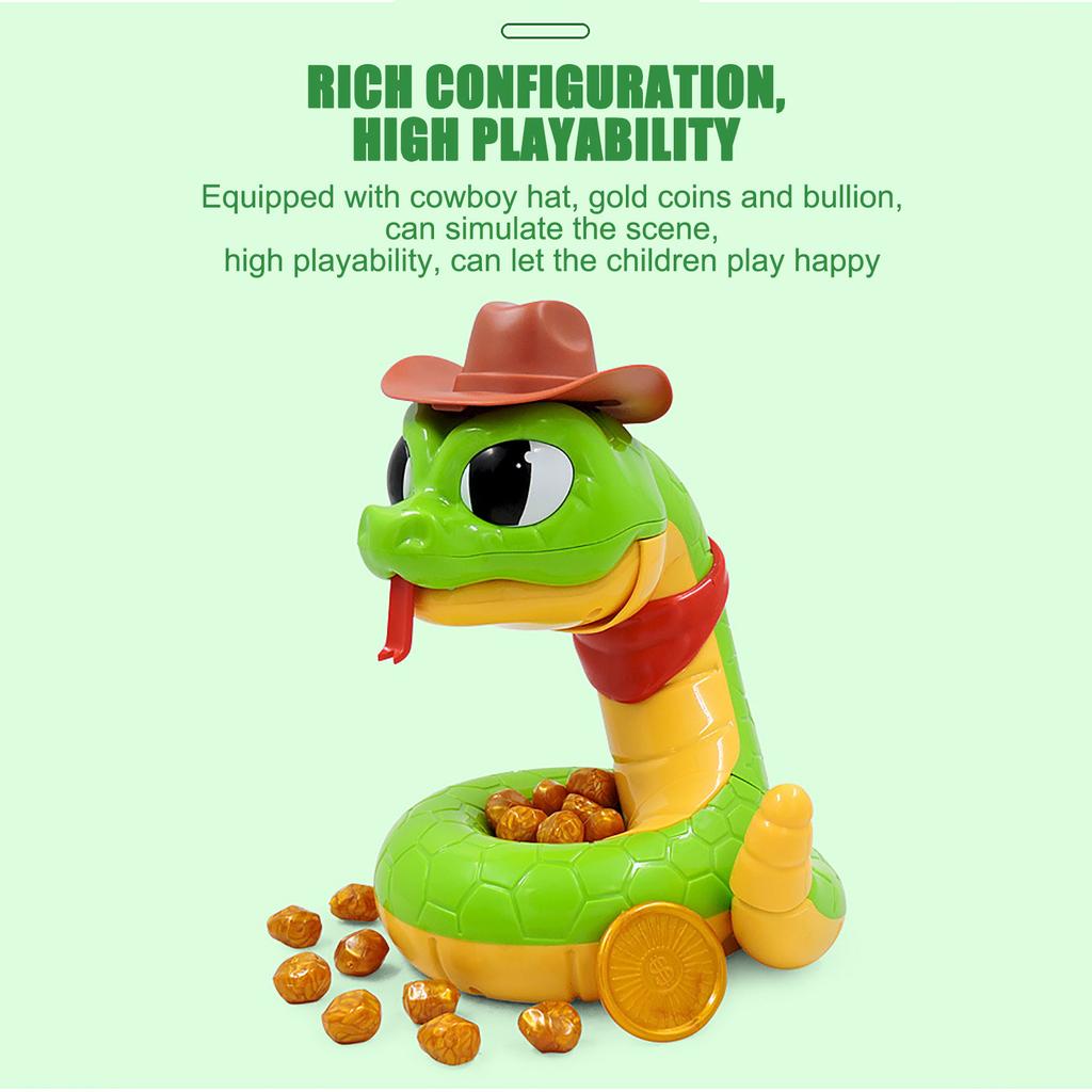 Electric Tricky and Scary Rattlesnake Toys Tricky Horror Decompression Snake