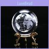 3d Crystal 60mm Ball Glass Laser Engraved Miniature Sphere Home Decor Gift