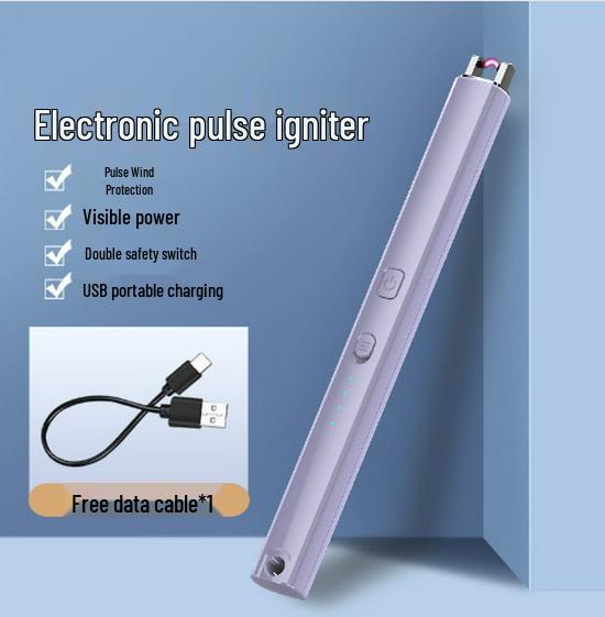 Перезаряжаемая зажигалка для ароматических свечей с длинной ручкой – Электронная импульсная удлиненная зажигалка для газовых плит