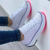2024 Hot Seller New Classic White Canvas Shoes Women Sneakers Solid Lace-Up Casual Platform Shoes for Women