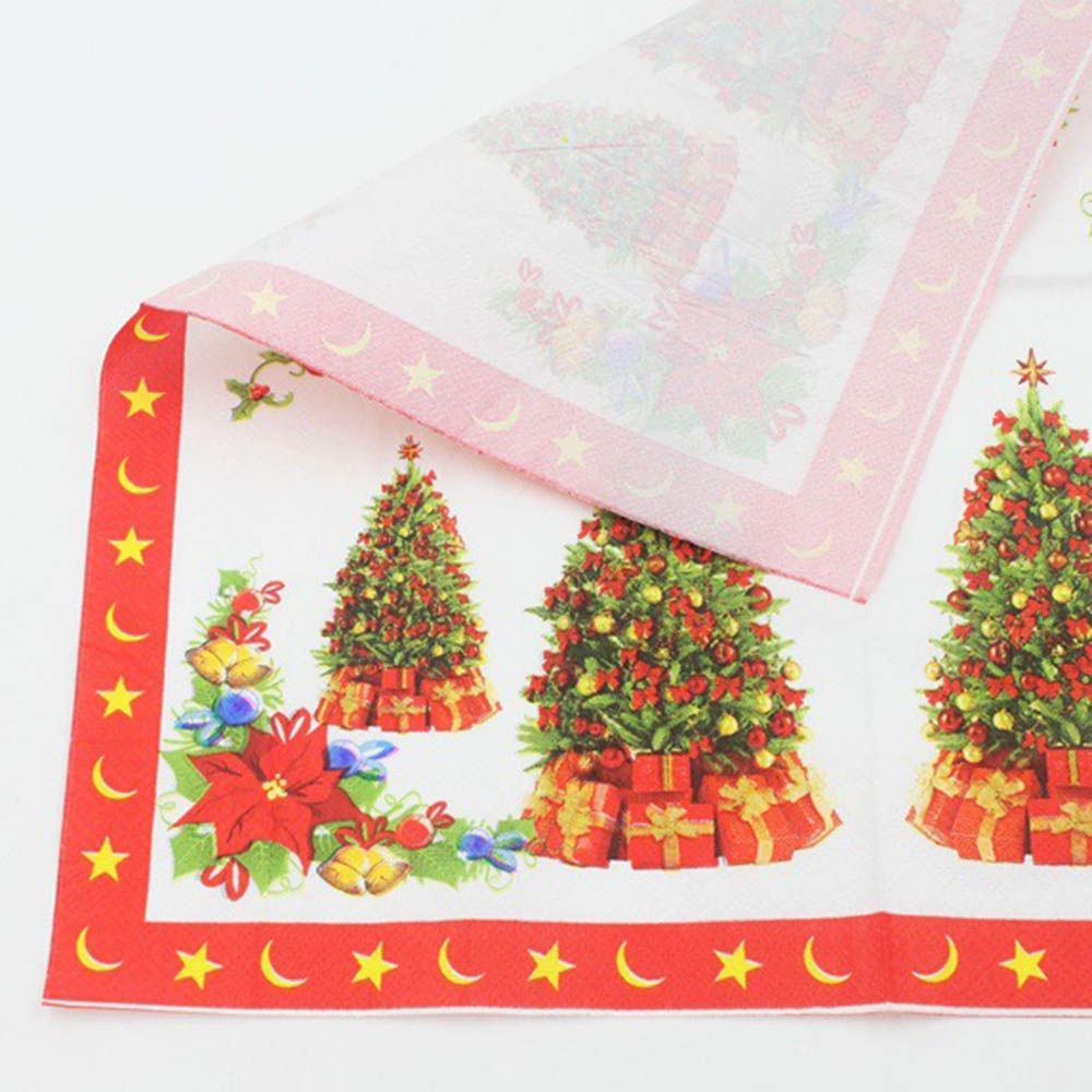 Snowflake Party X-mas Paper Napkins Napkins For Decoupage Christmas Napkin Lunch Paper
