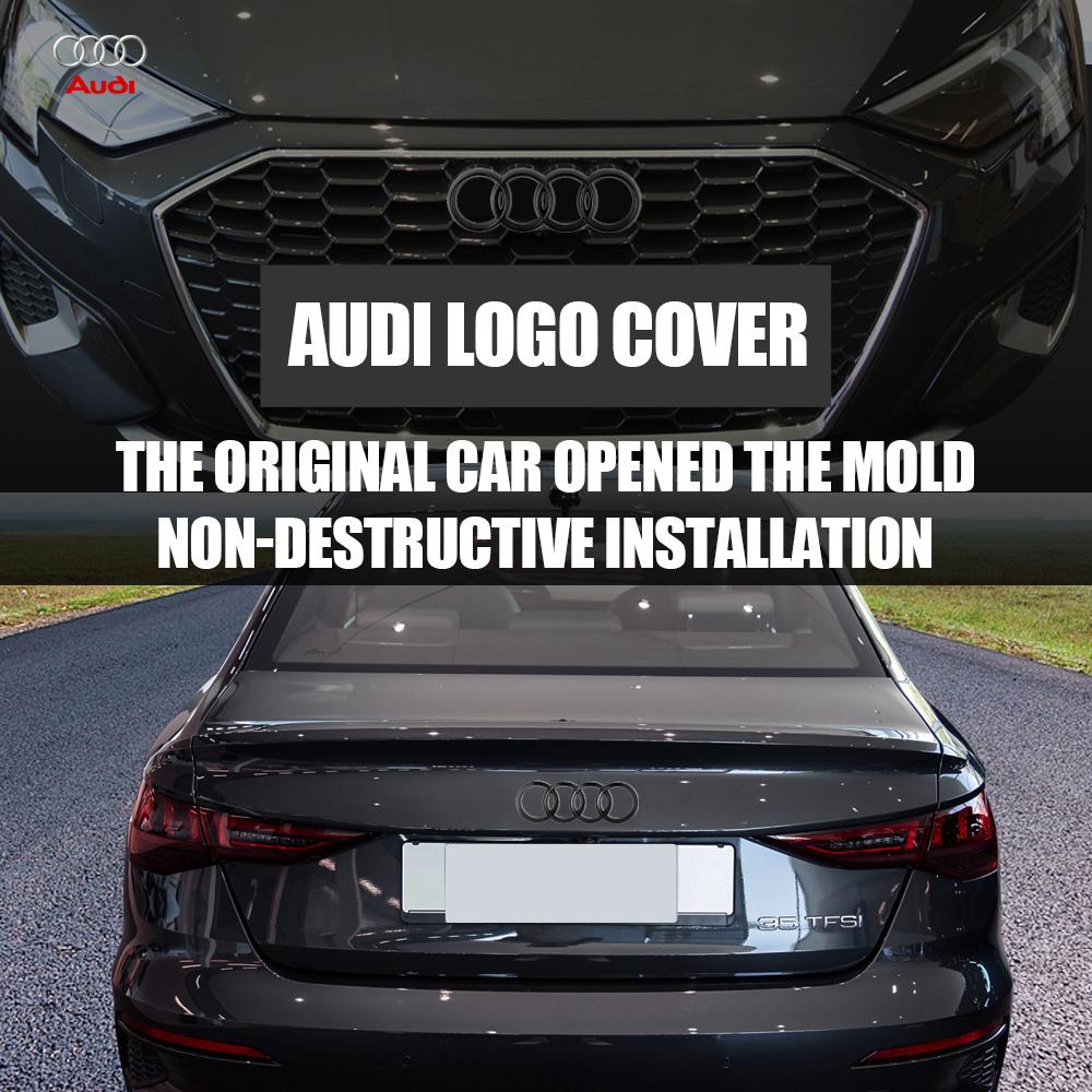 3D s1 4 Ring Badge Accessories Car Front Bonnet Grille Rear Trunk Emblem Decoration Sticker For s1 S4 Original Replacement