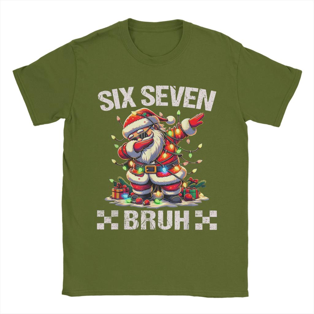 67 Six Seven Burh Funny Christmas 6 7 Meme T-Shirt Summer Cotton T Shirts For Male Hippie Pattern Tshirt Short-Sleeve Clothes