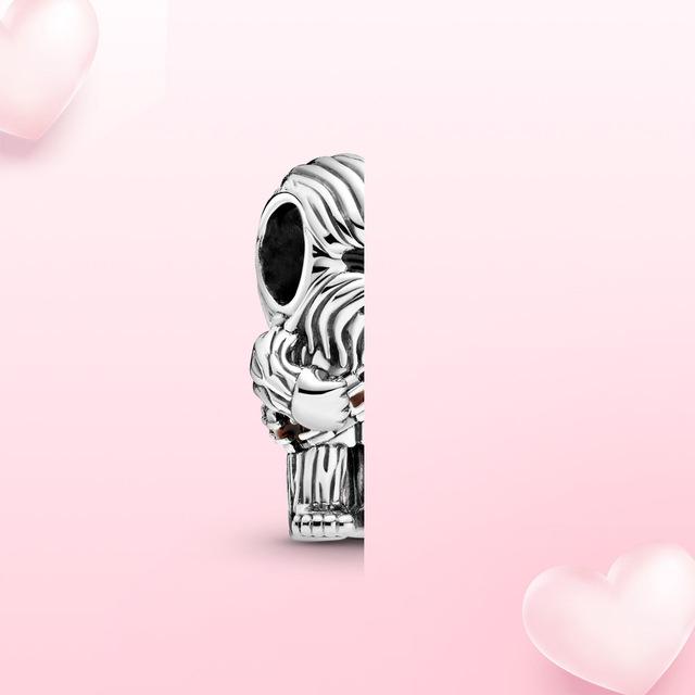 100% стерлингового серебра 925 пробы, подвеска «Тысячелетний сокол», подвеска, подходит для оригинальных модных ювелирных изделий, женский браслет, подарок «сделай сам»