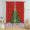 Шторы для гостиной, занавески на Рождество, Хэллоуин, украшения для дома, занавески из 2 частей, тюль для спальни