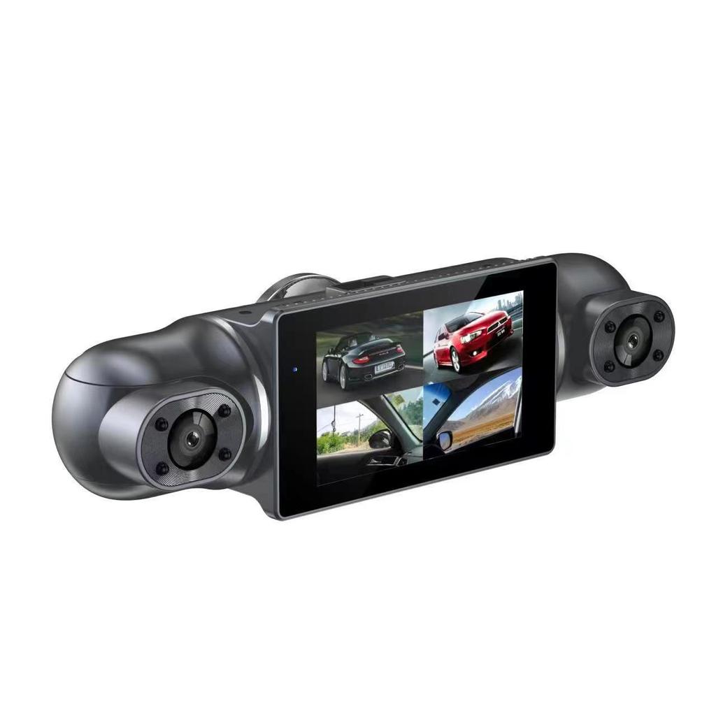 Dash Cam 4 Channels 1080p Hd Front Rear and Inner Camera Car Video Recorder Dvr Black Box Driving Record for Car