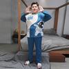 Boys Cotton Pajama Set Long Sleeve Sleepwear Kids 3-8 Years Cartoon Print Comfortable Home Wear