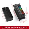 Automotive 6-way Fuse Box with Relay Box Assembly 12 Way 10 Way 8 Way Modified Circuit Protection Fuse Box Fuses4