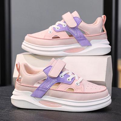 Мальчиковые каркасные туфли весна и лето новые детские нескользящие спортивные сандалии на мягкой подошве для средних и старших детей, пляжные туфли с закрытым носком