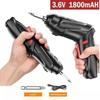 1PC Household Handheld Electric Screwdriver Sets 1800mAh Lithium Battery Mini Electric Drill 3.6V Electric Screw Driver Cordless Screwdriver