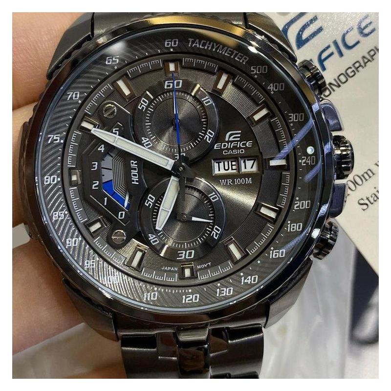 Casio Серия EDIFICE водонепроницаемый кварцевый механизм стальной ремешок японские и корейские часы мужские часы черный циферблат EF-558DC-1A